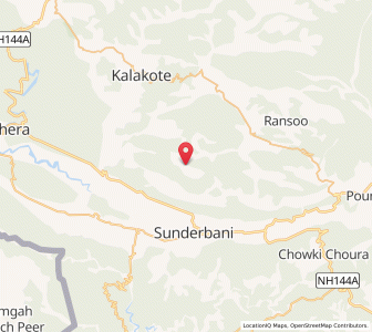 Map of Harir ka Nakka, Kashmir