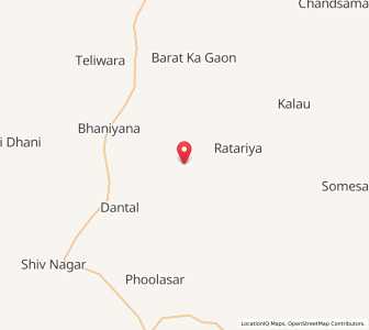 Map of Hariyali Nadi, Rajasthan