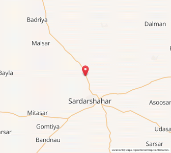 Map of Hariyasar, Rajasthan