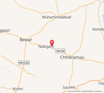 Map of Harkaranpur, Uttar Pradesh