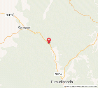 Map of Harlanga, Chhattisgarh