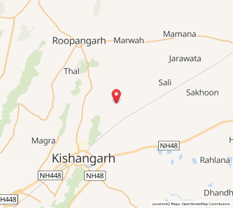 Map of Harmara, Rajasthan