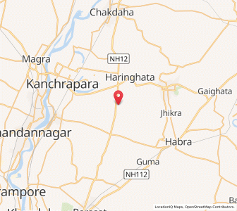 Map of Haroari, West Bengal