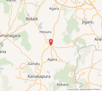 Map of Harohalli, Karnataka