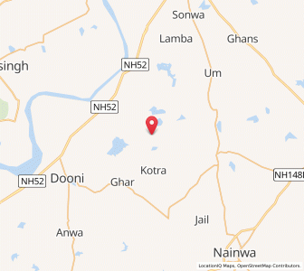 Map of Haroti, Rajasthan