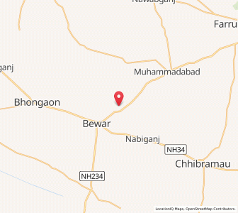 Map of Harsinghpur, Uttar Pradesh