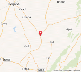 Map of Harsor, Rajasthan