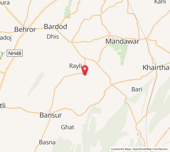 Map of Harsora, Rajasthan