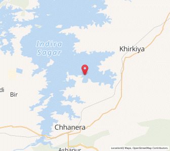 Map of Harsud, Madhya Pradesh