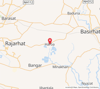 Map of Harua, West Bengal