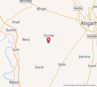 Map of Hasangarh, Uttar Pradesh