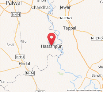 Map of Hasanpur, Uttar Pradesh