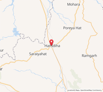 Map of Hasdiha, Jharkhand