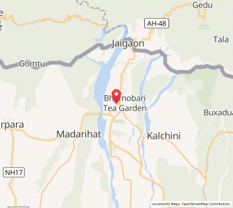 Map of Hasimara, West Bengal
