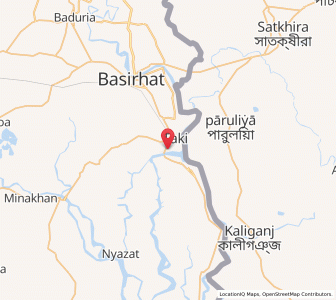 Map of Hasnabad, West Bengal
