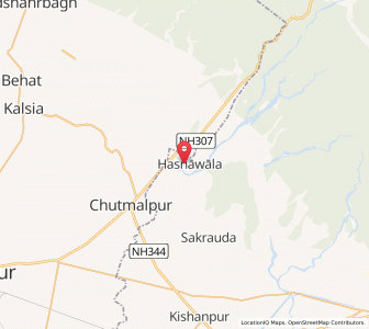 Map of Hasnawala, Uttar Pradesh