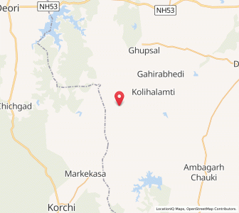 Map of Hat Banjari, Maharashtra