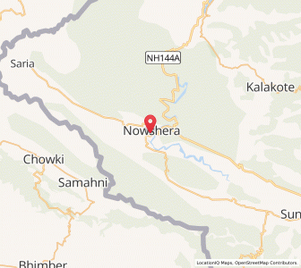 Map of Hathi Danad, Kashmir