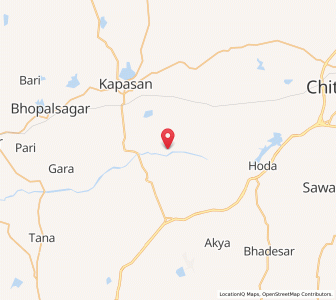 Map of Hathiana, Rajasthan