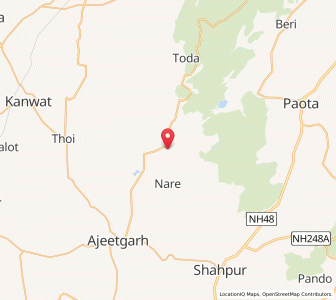 Map of Hathide, Rajasthan