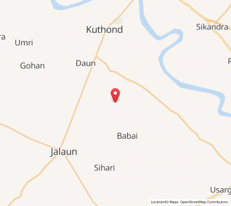 Map of Hathna Buzurg, Uttar Pradesh
