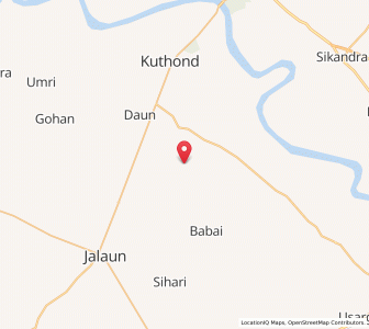Map of Hathna Khurd, Uttar Pradesh