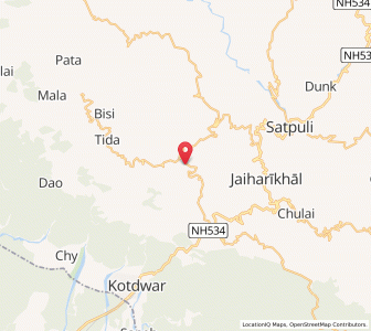 Map of Hathnur, Uttarakhand