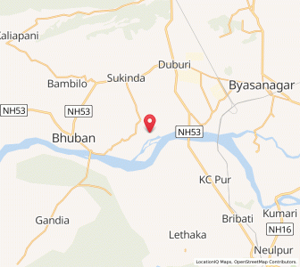 Map of Hatibari, Odisha