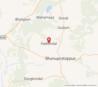 Map of Hatkondal, Chhattisgarh