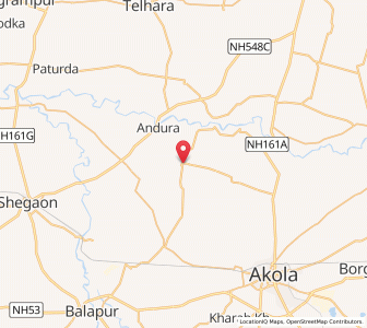 Map of Hatrun, Maharashtra