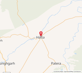Map of Hatta, Madhya Pradesh