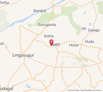 Map of Hatti, Karnataka