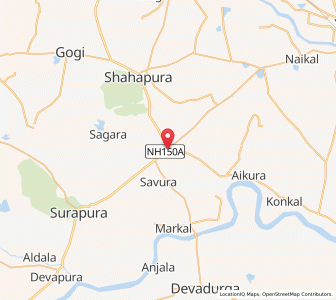 Map of Hattigudur, Karnataka