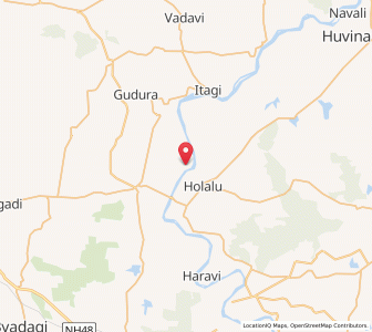 Map of Havanur, Karnataka