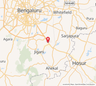 Map of Hebbagodi, Karnataka