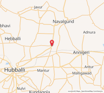 Map of Hebsur, Karnataka