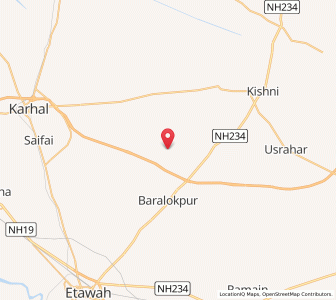 Map of Hiddapuro, Uttar Pradesh