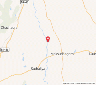 Map of Higona, Madhya Pradesh