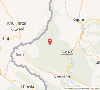 Map of Hil, Kashmir
