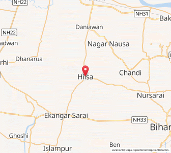 Map of Hilsa, Bihar