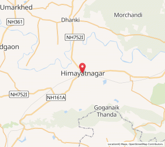 Map of Himayatnager, Maharashtra