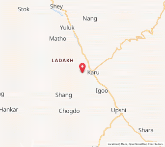 Map of Himis Gompa, Kashmir