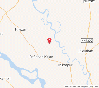 Map of Hindu Nagla, Uttar Pradesh