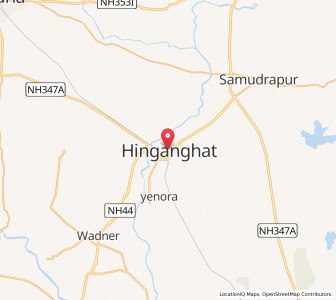 Map of Hinganghat, Maharashtra