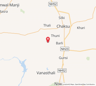 Map of Hingoniya, Rajasthan