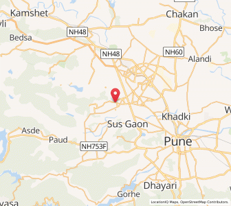 Map of Hinjewadi, Maharashtra