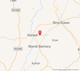 Map of Hinota, Madhya Pradesh