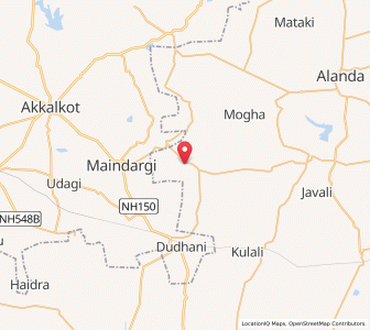Map of Hipparga, Karnataka