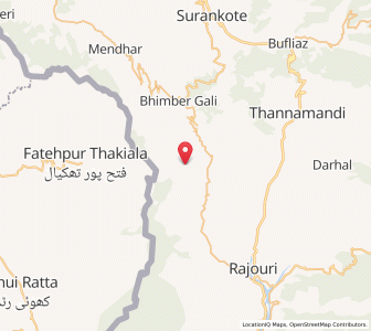 Map of Hir Pindi, Kashmir
