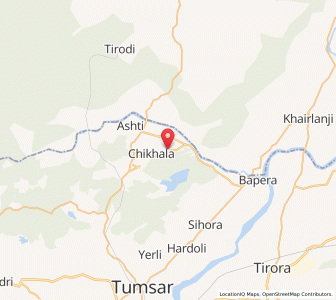 Map of Hirapur, Madhya Pradesh